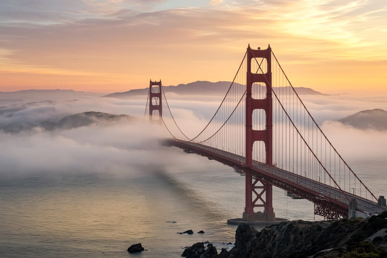 Photo: California skyline or landmark representing the state